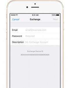 setup exchange activesync on your iphone iphone exchange setup
