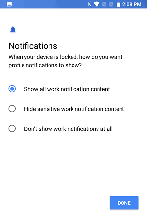 uem notifications