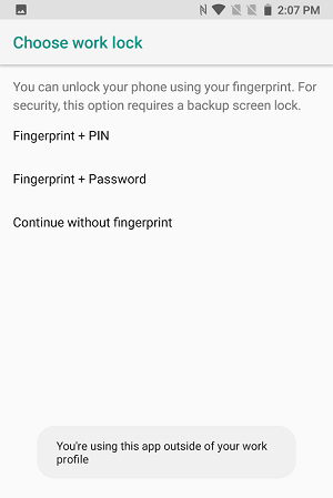 uem password lock