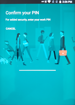 uem confirm pin